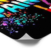 I Love To Finger Paint, I'm Paint Cute Valentines ポスター (角)