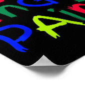 I Love To Finger Paint Matching I'm Paint Couple V ポスター (角)