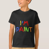 I Love To Finger Paint Tiny Red Heart I'm Paint Va Tシャツ (正面)