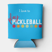 I Love to Pickleball遊 withデザイン 缶クーラー (正面)