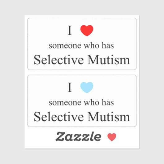 I Love To Selective Mutism Vinylシール シール (シート)