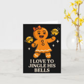 I Love To Stuff Her Stocking Matching Jingle His B カード (黄色い花)