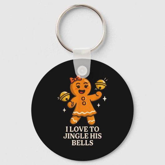 I Love To Stuff Her Stocking Matching Jingle His B キーホルダー (正面)