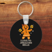 I Love To Stuff Her Stocking Matching Jingle His B キーホルダー (正面)