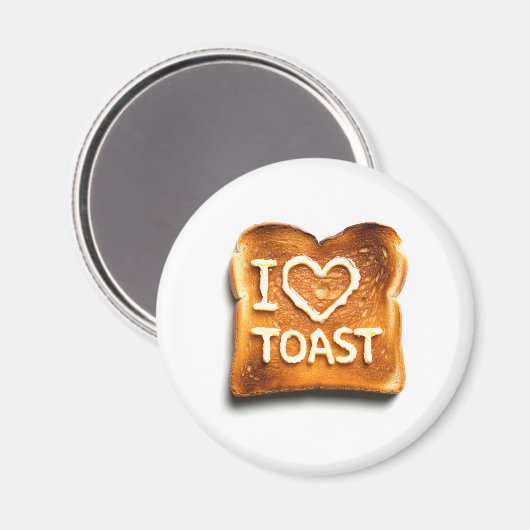 I Love Toast マグネット (正面/裏面)