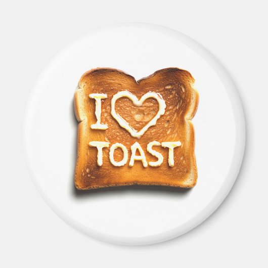 I Love Toast マグネット (正面)