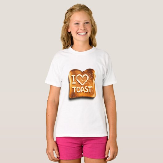 I Love Toast Tシャツ (正面フル)