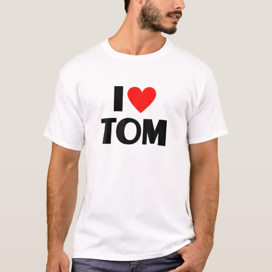 I Love Tom - Iハートトム Tシャツ (正面)