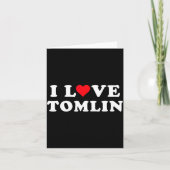 I Love Tomlin Matching Girlfriend &amp; Boyfriend  カード (正面)