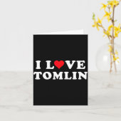 I Love Tomlin Matching Girlfriend &amp; Boyfriend  カード (黄色い花)