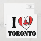I Love Toronto Canada ポストカード (正面/裏面)
