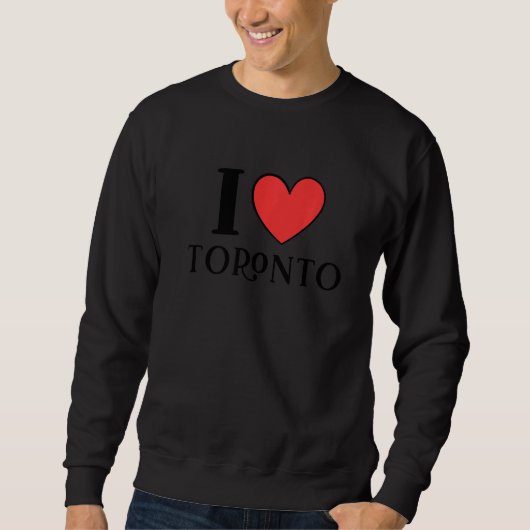 I Love Toronto Canada Premium スウェットシャツ (正面)