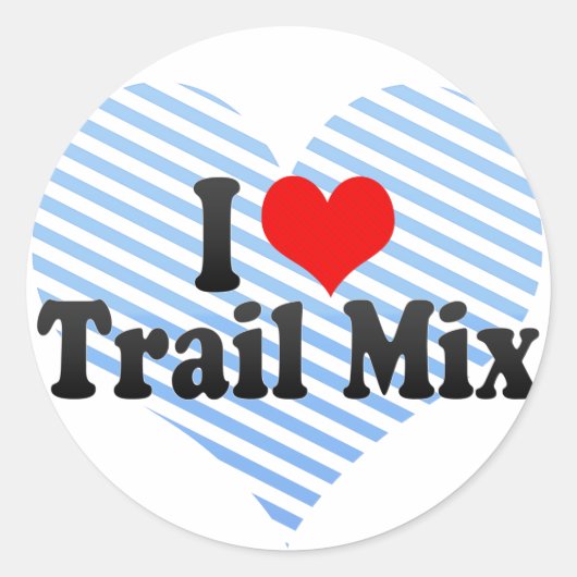 I Love Trail Mix ラウンドシール (正面)
