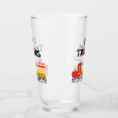 I Love Trains カラフル Kids Photo and Name タンブラーグラス (左)