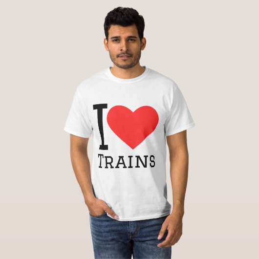 I love trains tシャツ (正面フル)