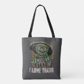 I Love Trash Oscar & Slimey トートバッグ (裏面)