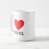 I love travel コーヒーマグカップ (正面左)