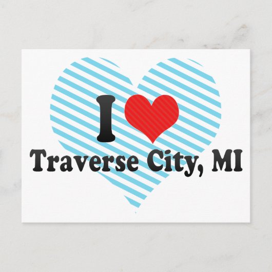 I Love Traverse City, MI ポストカード (正面)
