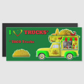 I Love Truck（TACOトラック）マグネット (正面/裏面)