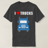 I Love Trucks  Tシャツ (デザイン正面)