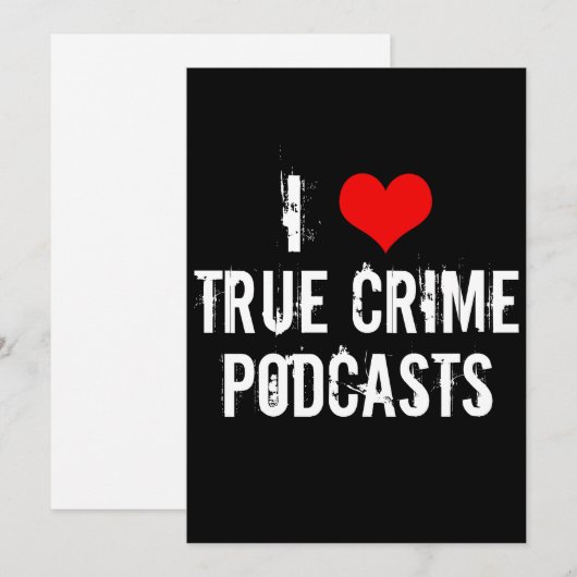 I Love True Crime Podcasts Podcasterカークールド (正面/裏面)
