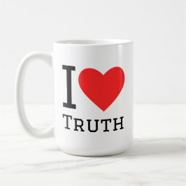 I love truth square sticker コーヒーマグカップ
