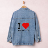 I LOVE + TU TEXTO デニムジャケット (ハンガー)