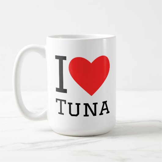 I love tuna コーヒーマグカップ (左)