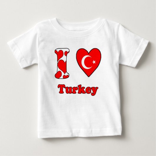 I love Turkey ベビーTシャツ (正面)