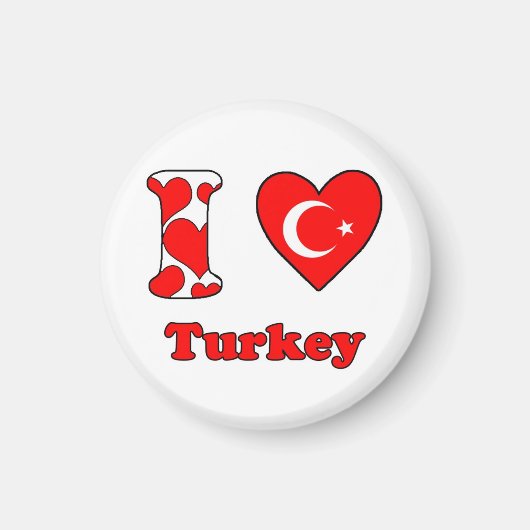 I love Turkey magnet マグネット (正面)