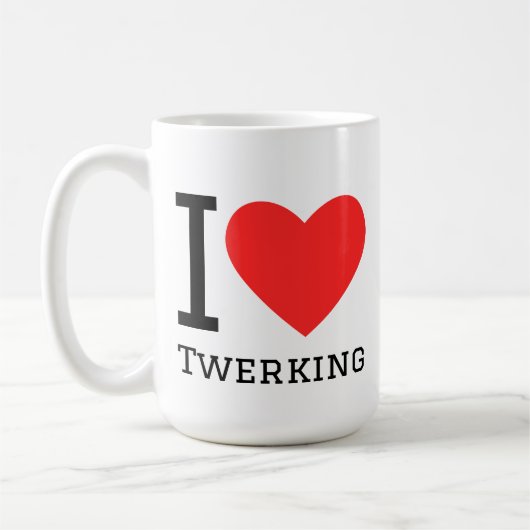 I love twerking コーヒーマグカップ (左)