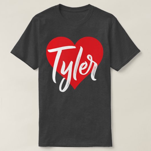I Love Tyler First Name Tshirt I Heart Named Tシャツ (デザイン正面)