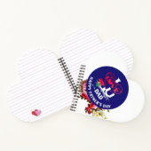 I LOVE Uパパハッピー父の日ハート型スピラ ノートブック (内部)