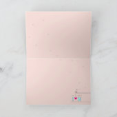 「I love U」をガラス製品で綴った - 空のカード カード (内部)