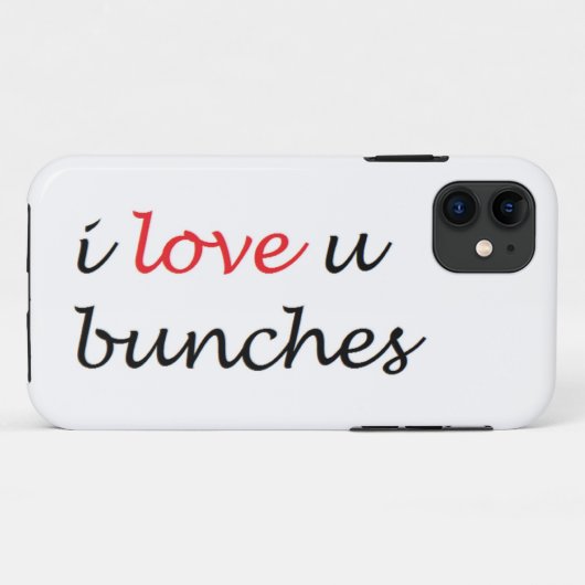 I LOVE U BUNCHES Case-Mate iPhone CASE iPhoneケース (裏面(横))