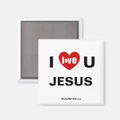 I Love U JESUS Magnet マグネット (正面/裏面)