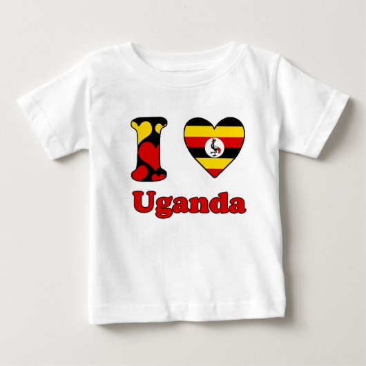 I love Uganda ベビーTシャツ (正面)