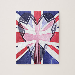 「I Love UK」アートプリント ジグソーパズル