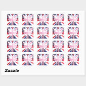 「I Love UK」アートプリント スクエアシール (シート)
