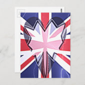 「I Love UK」アートプリント ポストカード (正面/裏面)