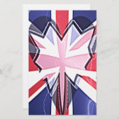 「I Love UK」アートプリント 便箋 (正面/裏面)