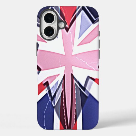 「I Love UK」アートプリント Case-Mate iPhoneケース (裏面)