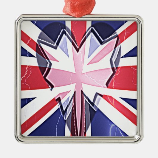 I Love UK メタルオーナメント (正面)
