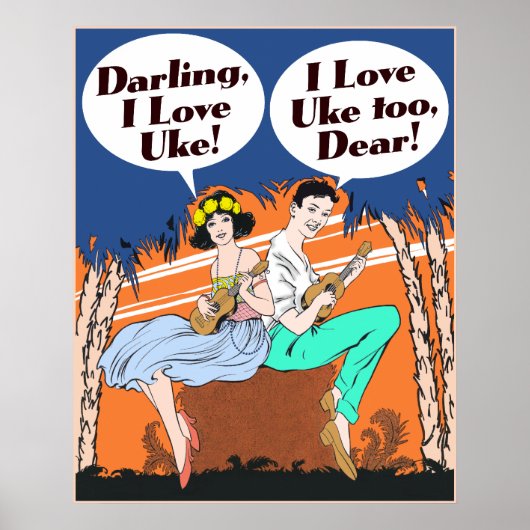 I Love Ukeポスター ポスター (正面)