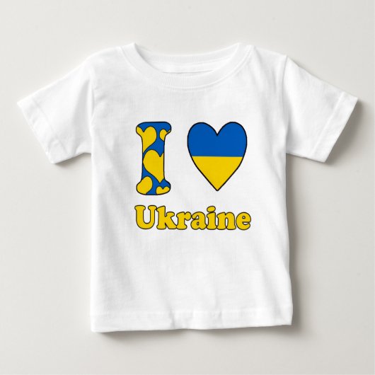 I love Ukraine ベビーTシャツ (正面)