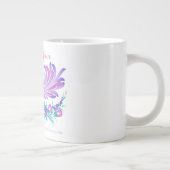 I love Ukraine. Petrikivka watercolours signed. ジャンボコーヒーマグカップ (右)