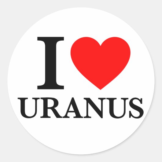 I Love Uranus ラウンドシール (正面)