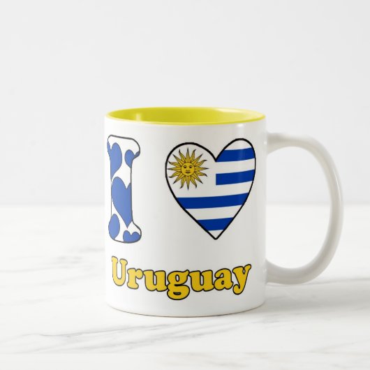 I love Uruguay ツートーンマグカップ (右)