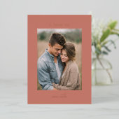 I Love Us Minimal Photo Valentine's 箔シーズンカード (立ち正面)