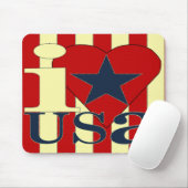 I Love USAマウスパッド マウスパッド (マウス)